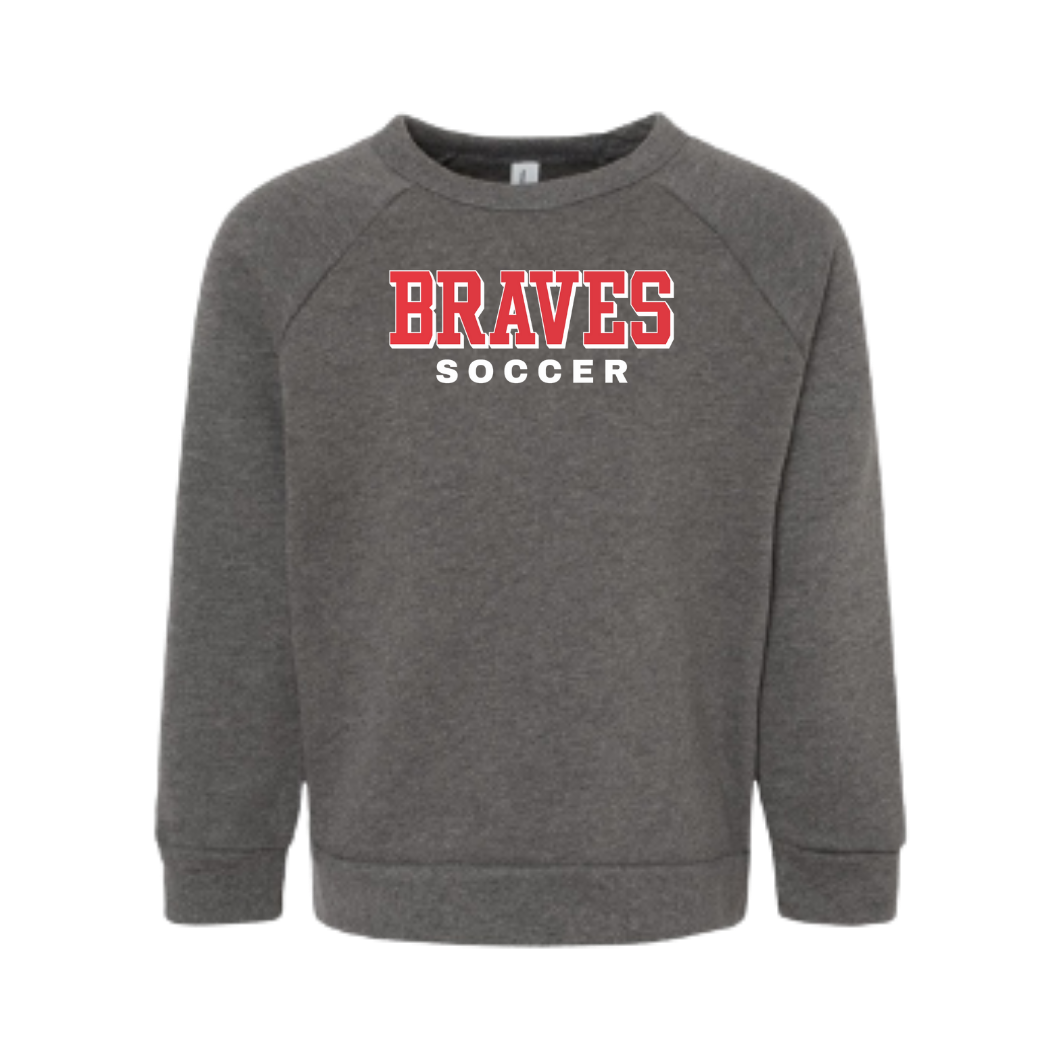Youth Bella Canvas Soccer Crewneck Sweatshirt