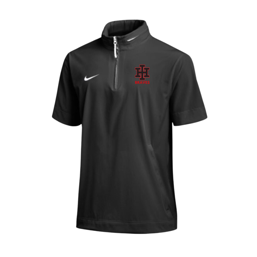 Nike Adult SS Coaches Jacket (white swoosh) - Black (No Discounts)