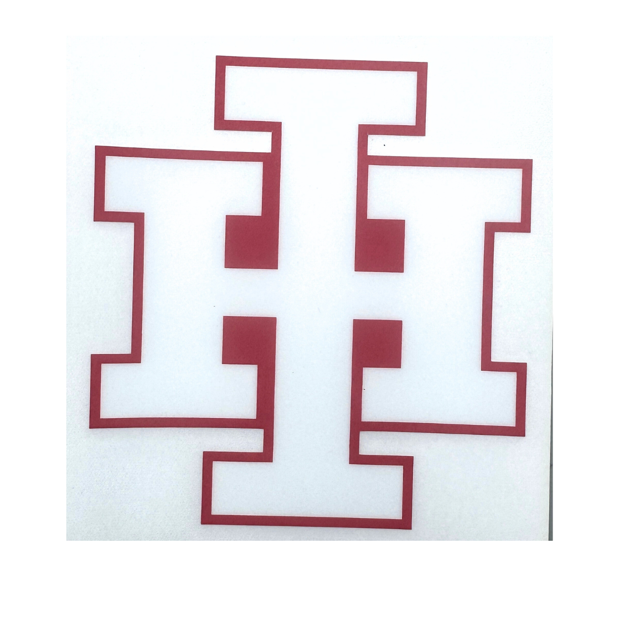 Decal - White die cut IH