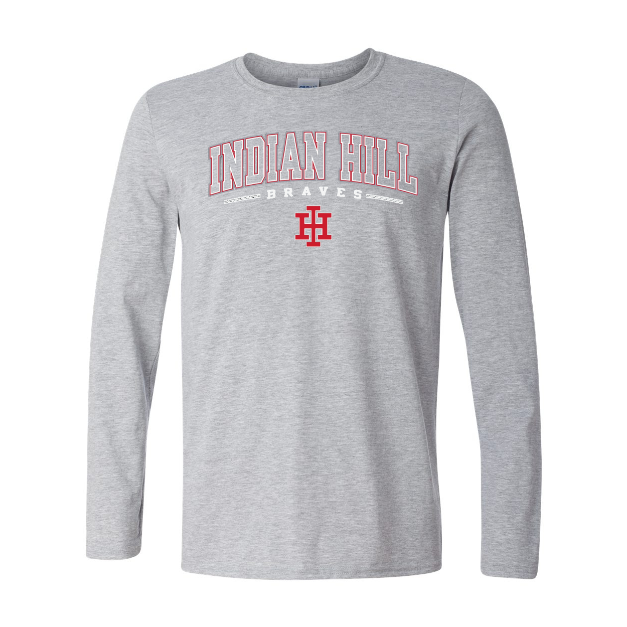 Gildan Adult Long Sleeve Tee - Sport Grey