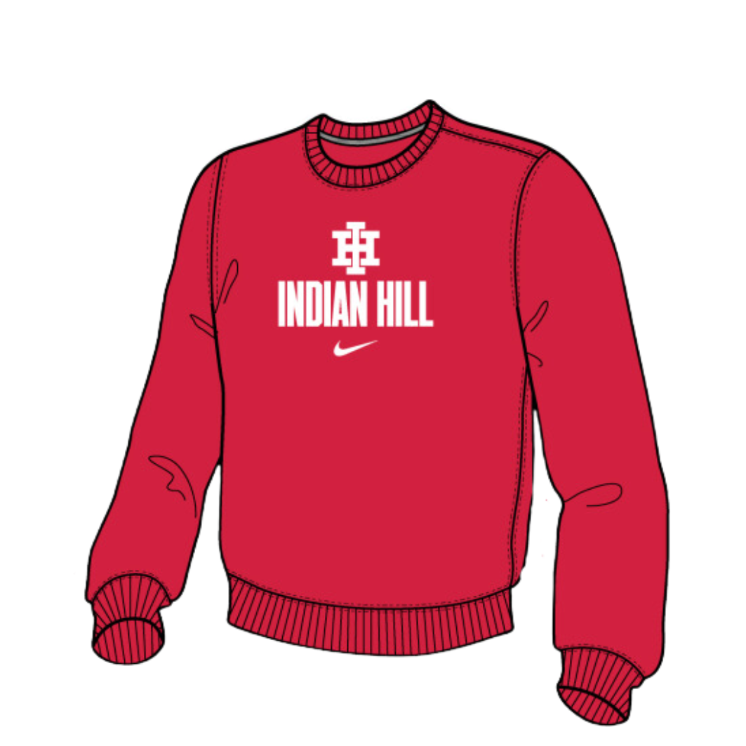 Nike Adult Crewneck Sweatshirt - Red