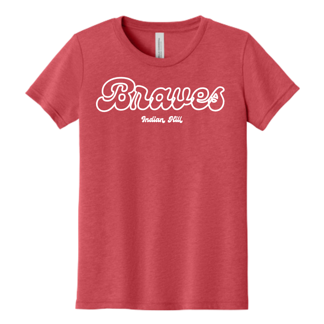 Girl's Bella + Canvas Braves Tee