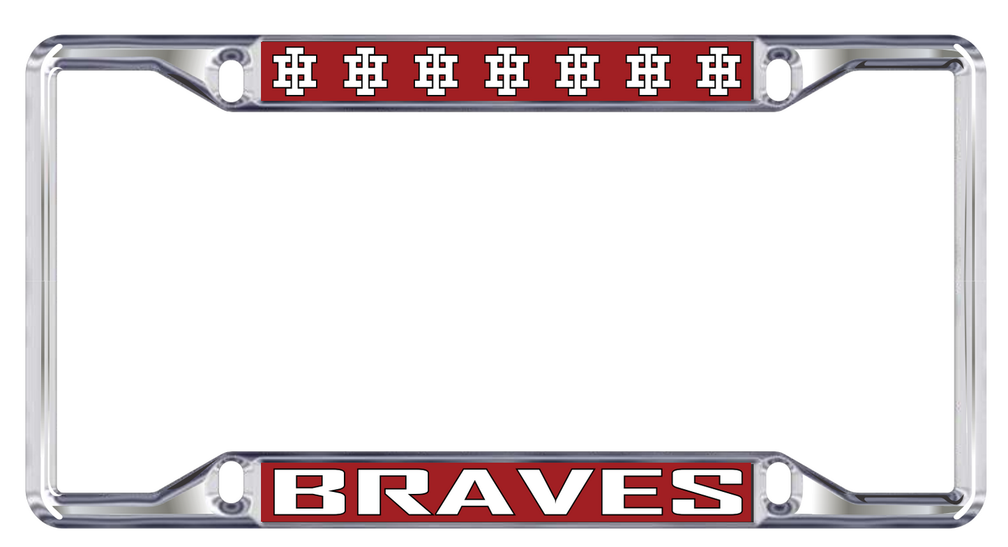 Silver License Plate Frame