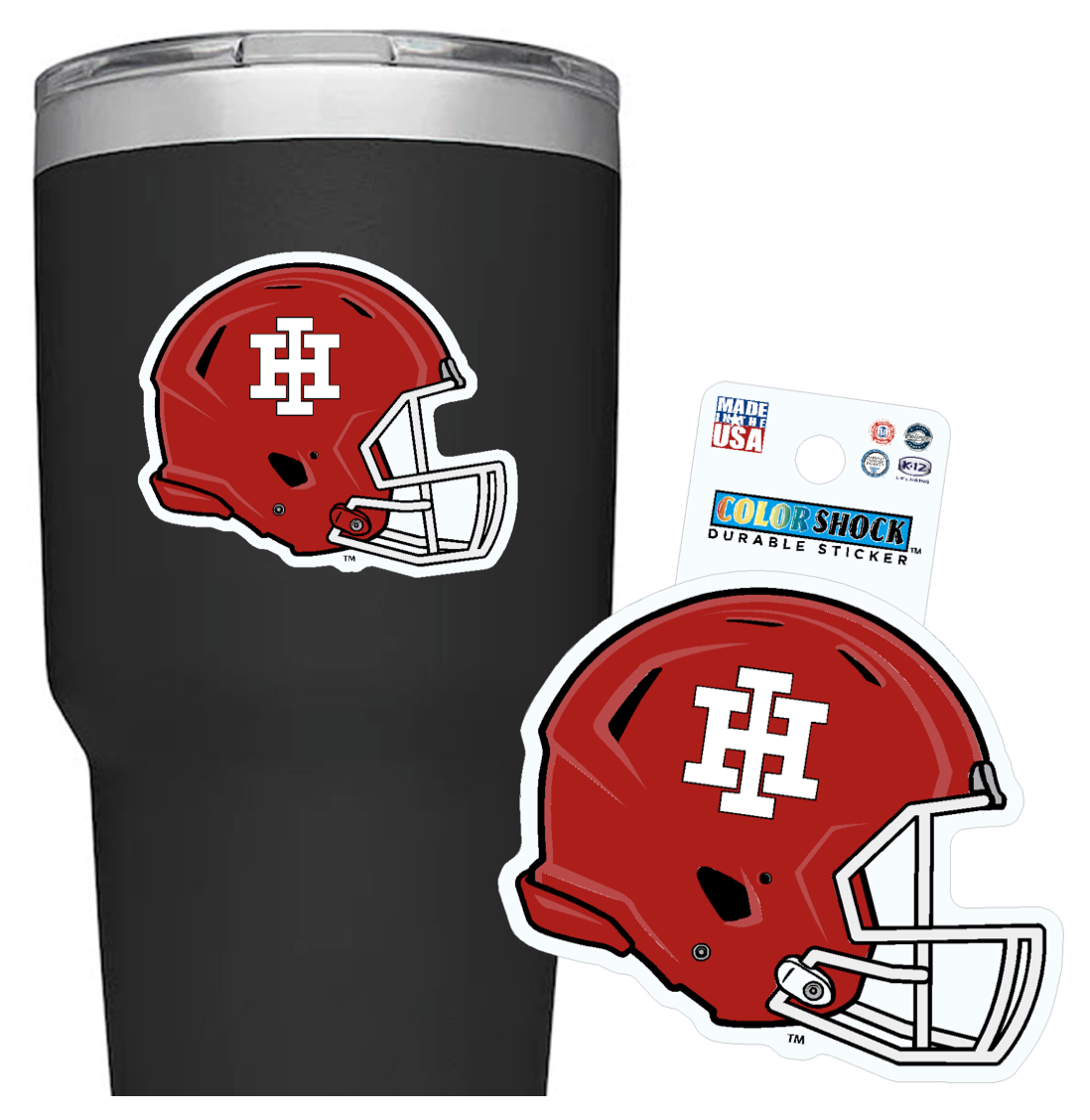 Durable Sticker - Football Helmet