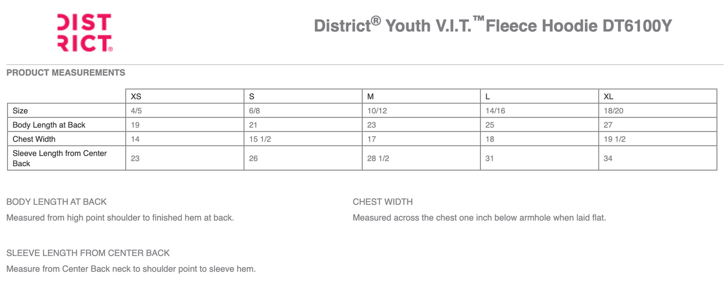 District Youth VIT Hoodie - Heathered Charcoal