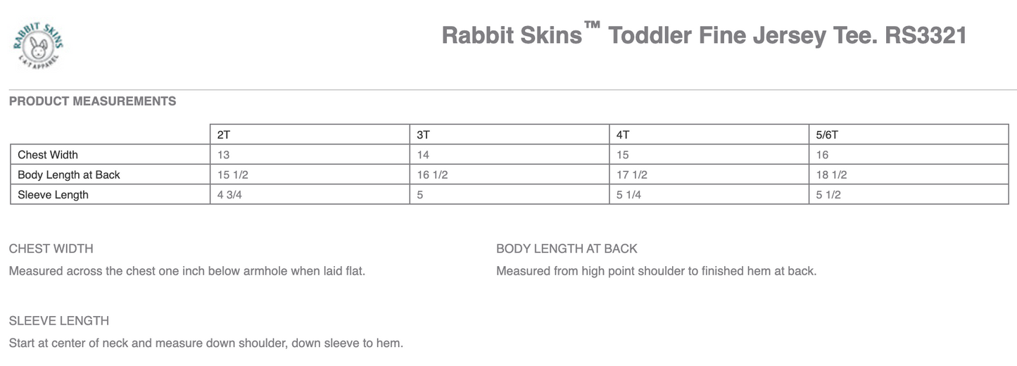 Rabbit Skins Toddler Tee - Red