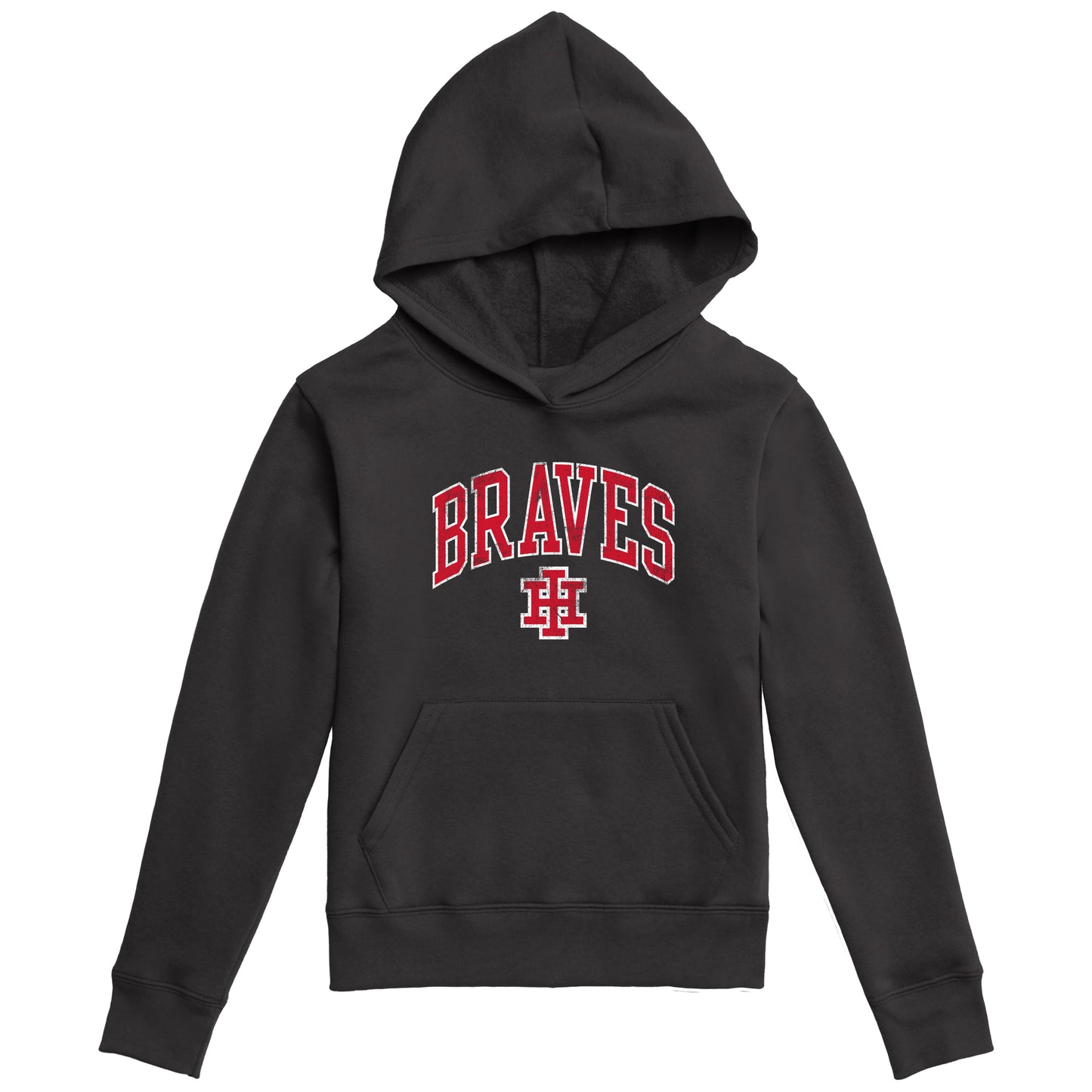 Braves Youth Essential Hood 2.0 in Black