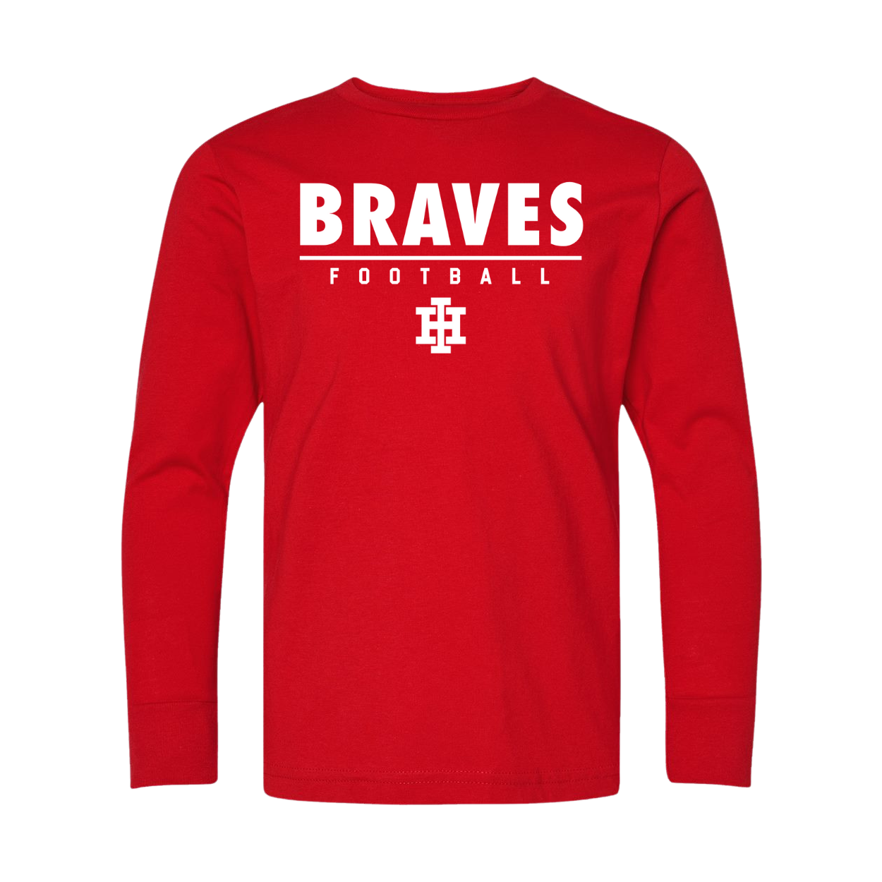 Youth LAT Long Sleeve T-Shirt Football 2025- Red