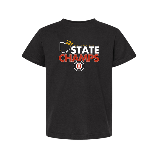 Tultex Youth Soccer State Champ Tee - Black