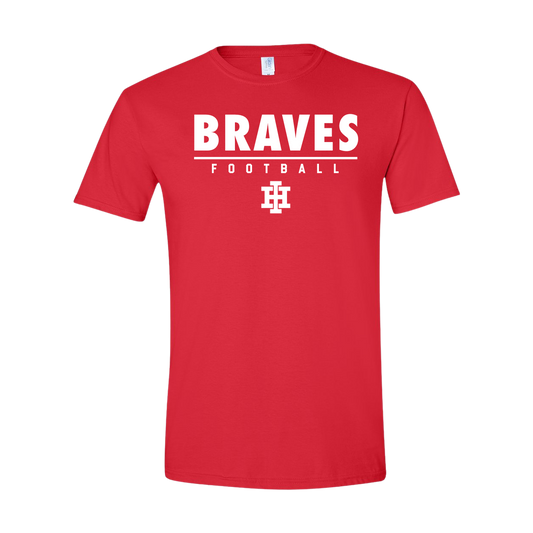 Tultex Adult Football Tee - Red