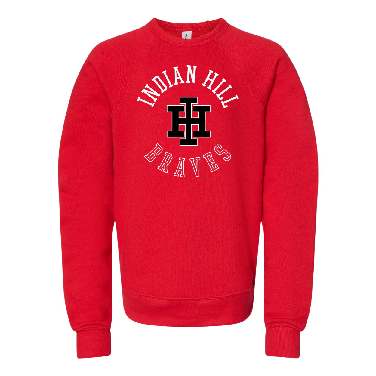 Bella Canvas Youth Circle Crewneck - Red