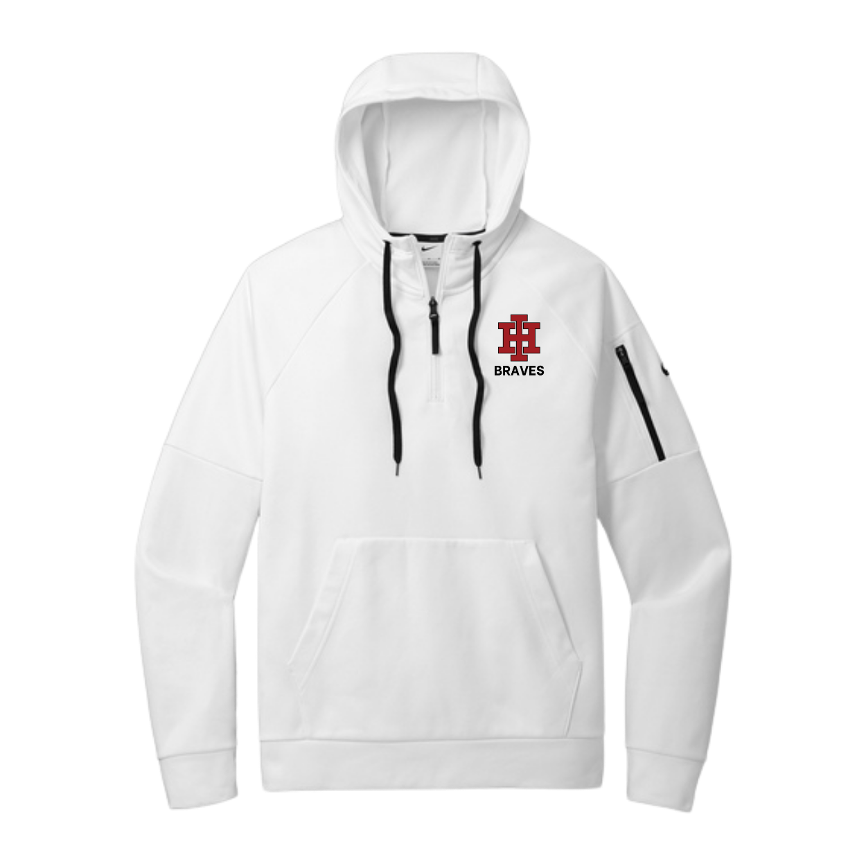 Adult Nike Therma Fit Hoodie Football 2025 - White