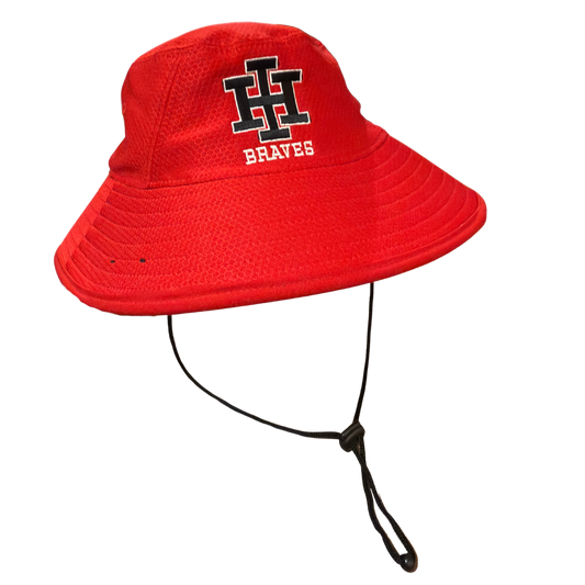 New Era Red Bucket Hat: S/M (7 1/8 - 7 3/8)
