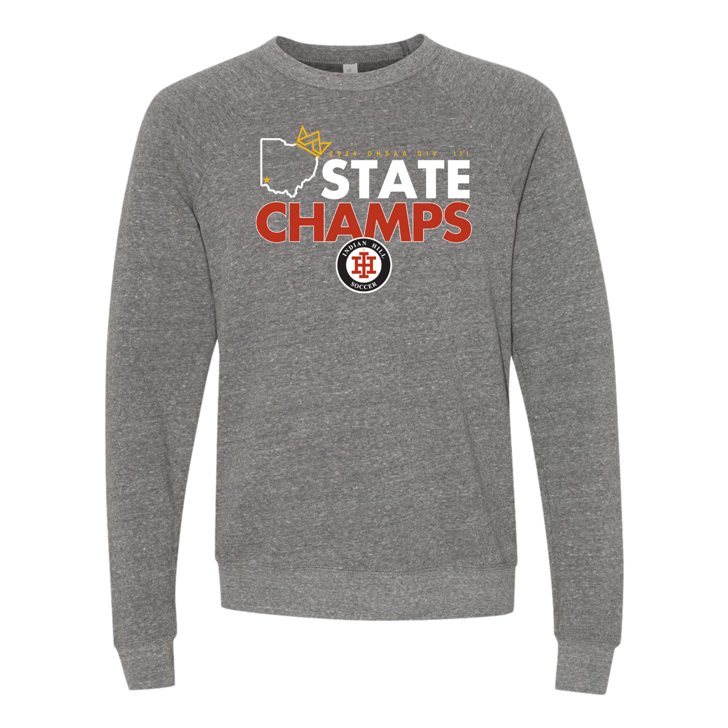 Bella + Canvas Adult Soccer Champs Crewneck - Deep Heather