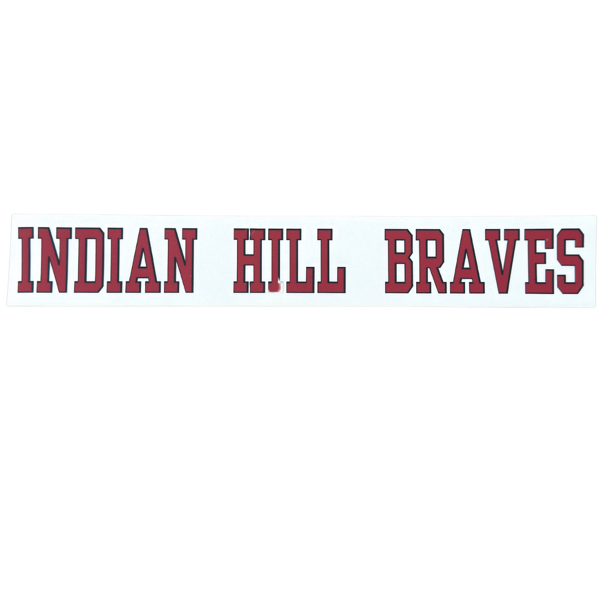 Decal - INDIAN HILL BRAVES Horizontal Die Cut