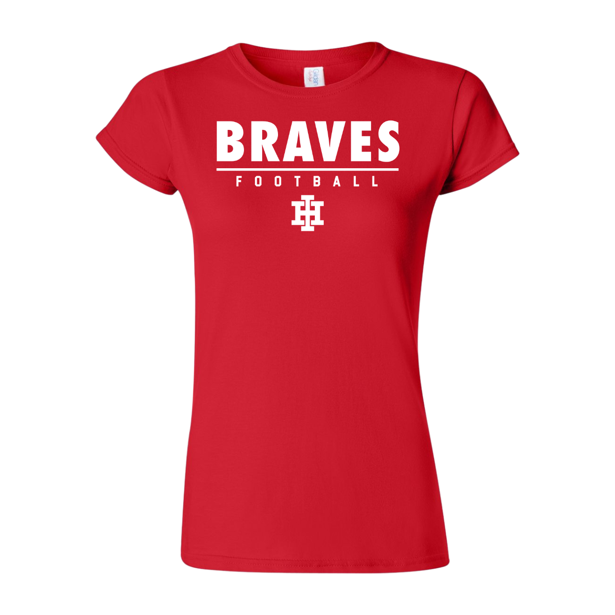 Women's Gildan Soft Style Tee  Football 2025 - Red