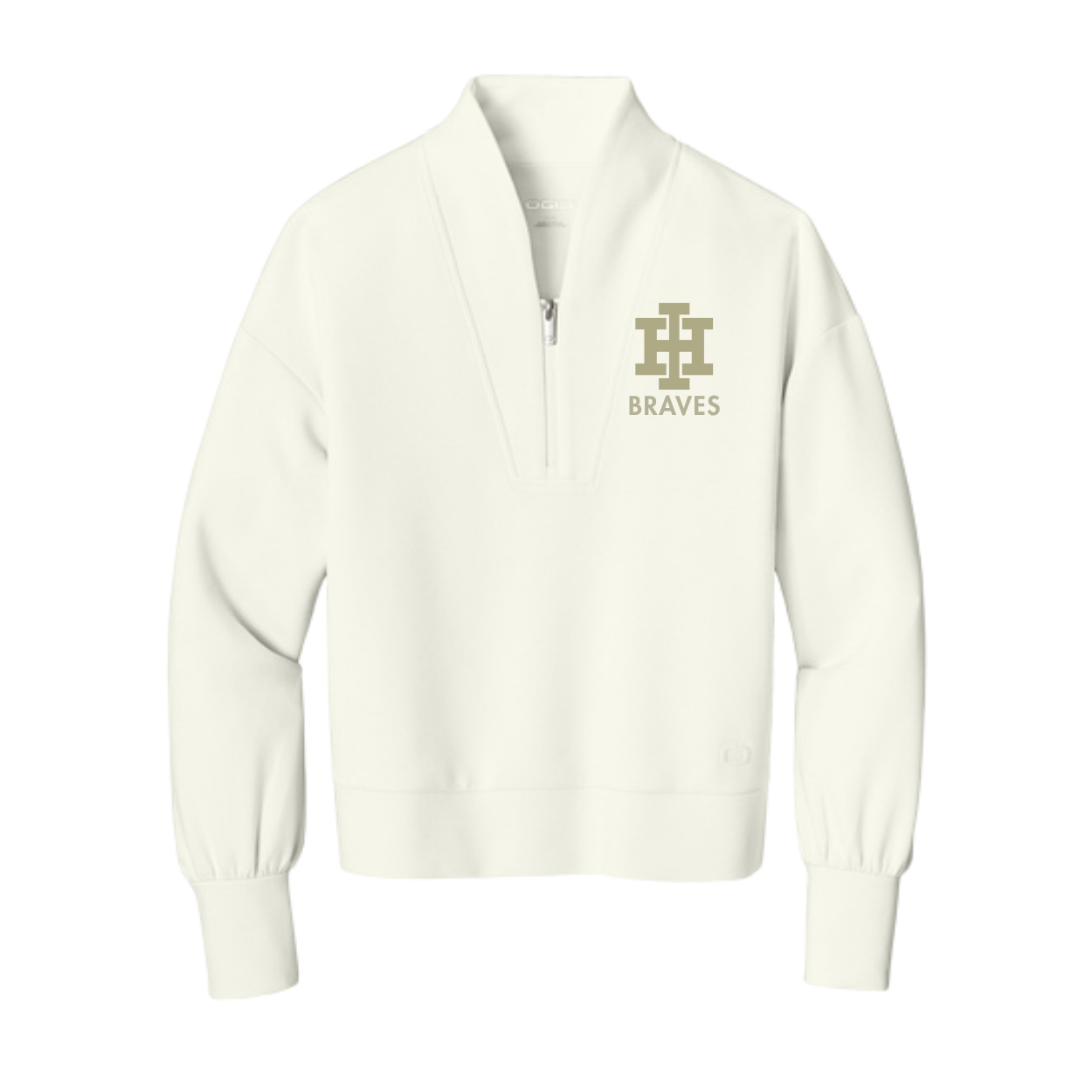 Ogio Women's 1/4 Zip (Black/Black Logo)