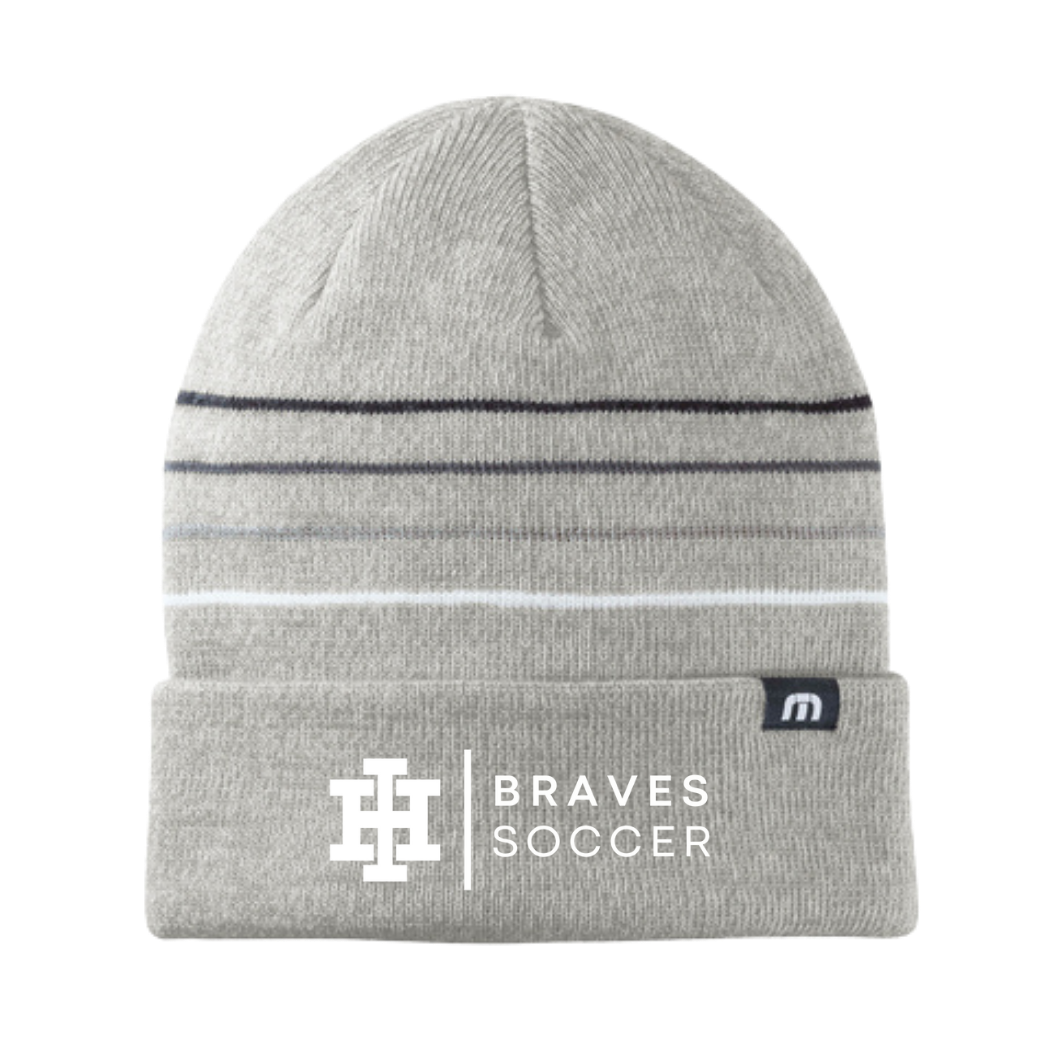 Adult TravisMathew Striped Cuff Beanie - Soccer
