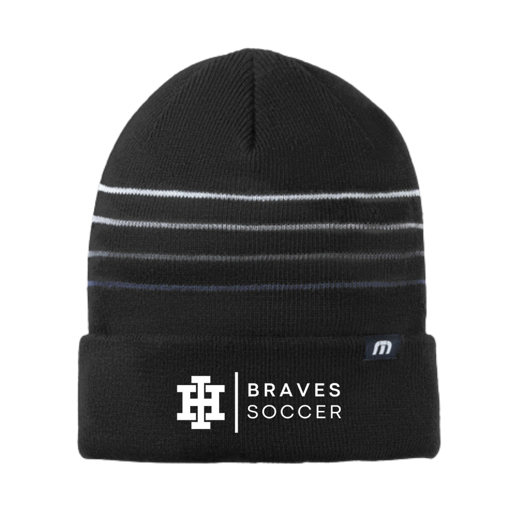 Adult TravisMathew Striped Cuff Beanie - Soccer