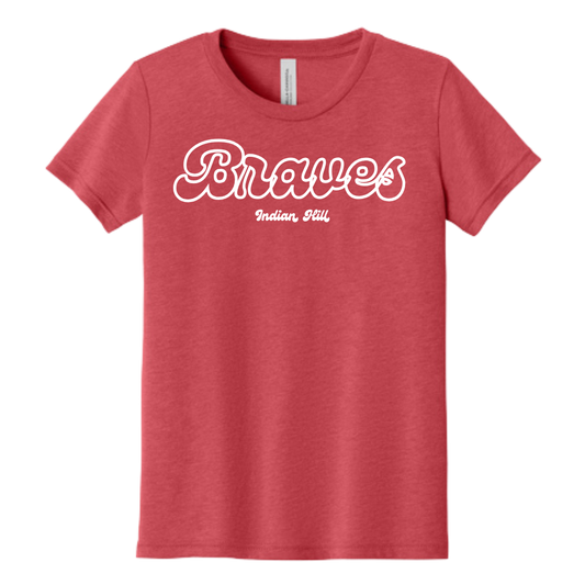 Girl's Bella + Canvas Braves Tee