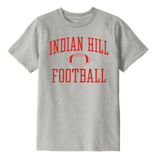 District Youth Football Tee-Lt Heather Grey