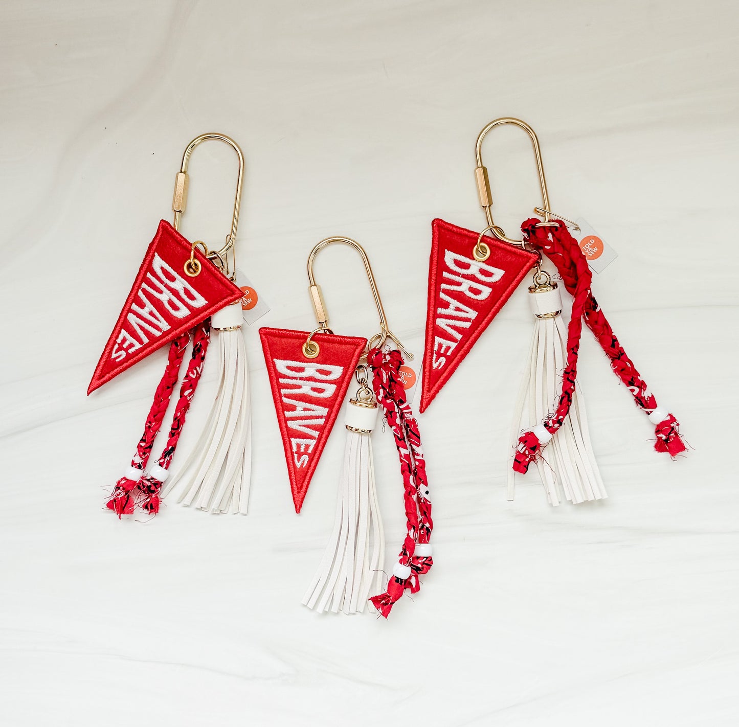 Indian Hill Embroidered Pennant Bag Charm