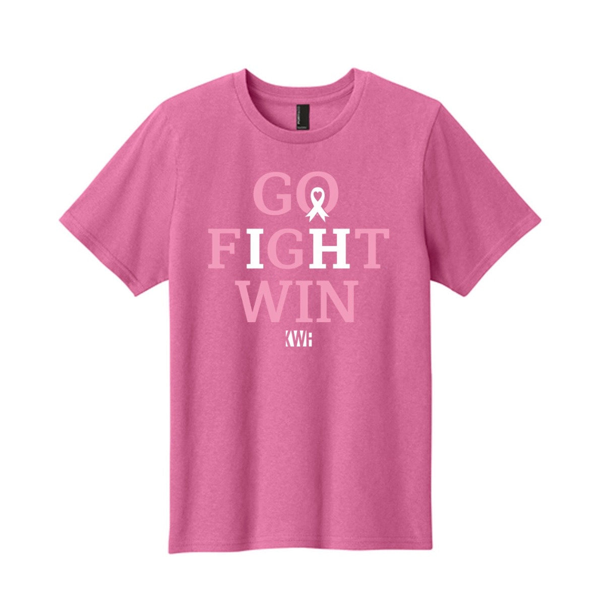 Adult Go Fight Win KWF Breast Cancer Awareness Tee