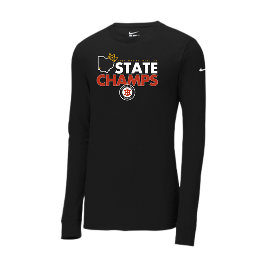 Nike Adult Soccer Champs Long Sleeve Tee - Black