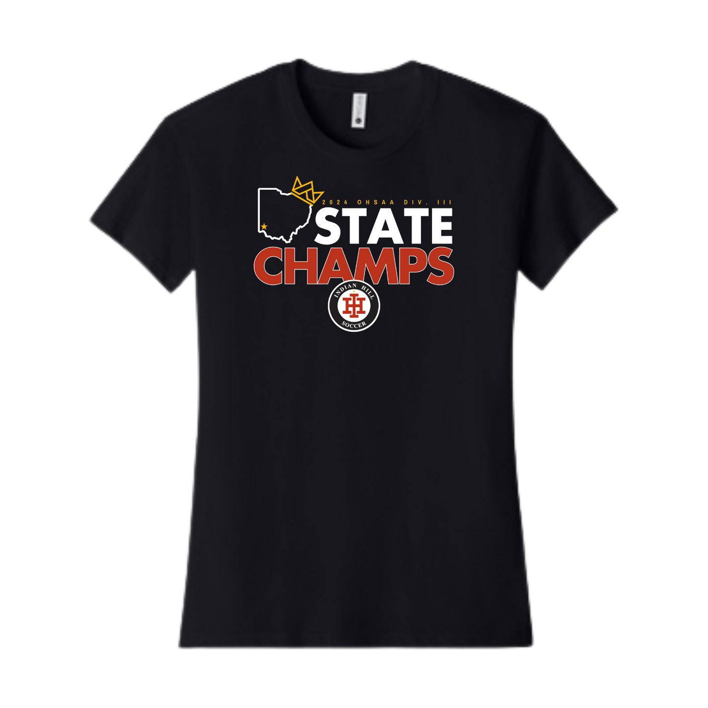 Next Level Women's Soccer Champs Tee - Black