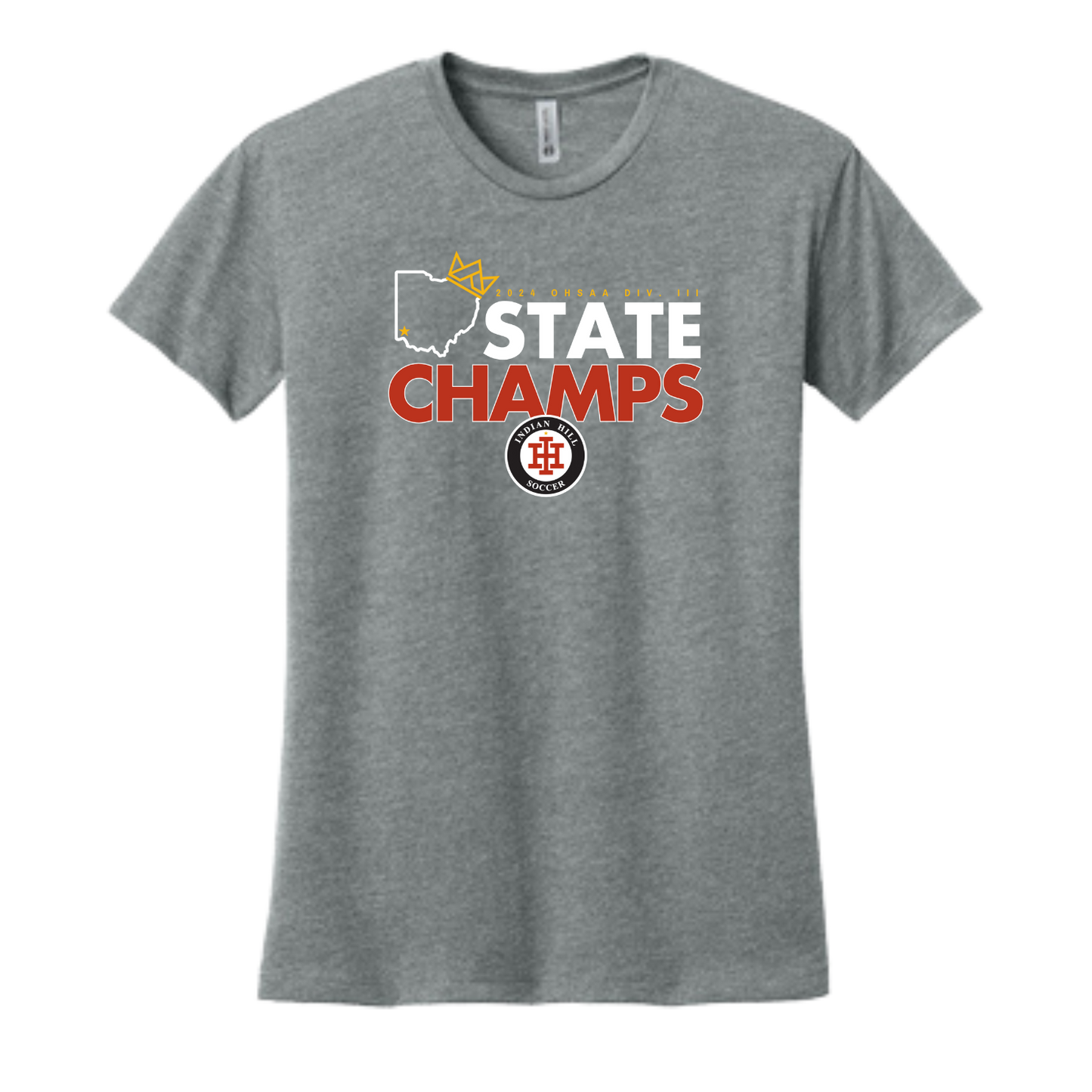 Next Level Women's Soccer Champs Tee - Dark Heather Grey