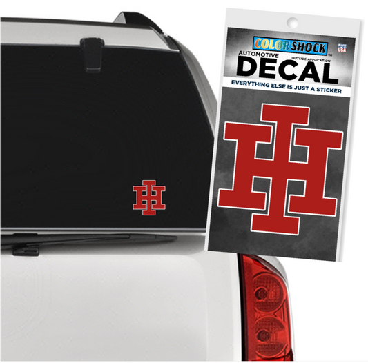 Car Decal - Red & White