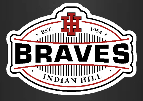 Durable Sticker #06 White Oval BRAVES Est 1954