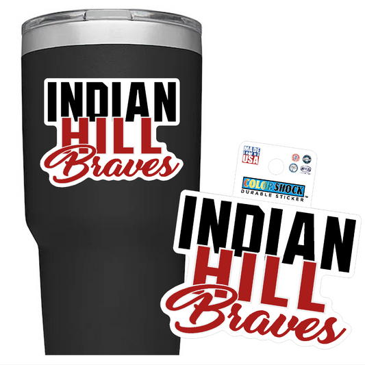 Durable Sticker #10 - Indian HIll Braves