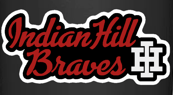 Durable Sticker #13 - Indian Hill Braves Cursive