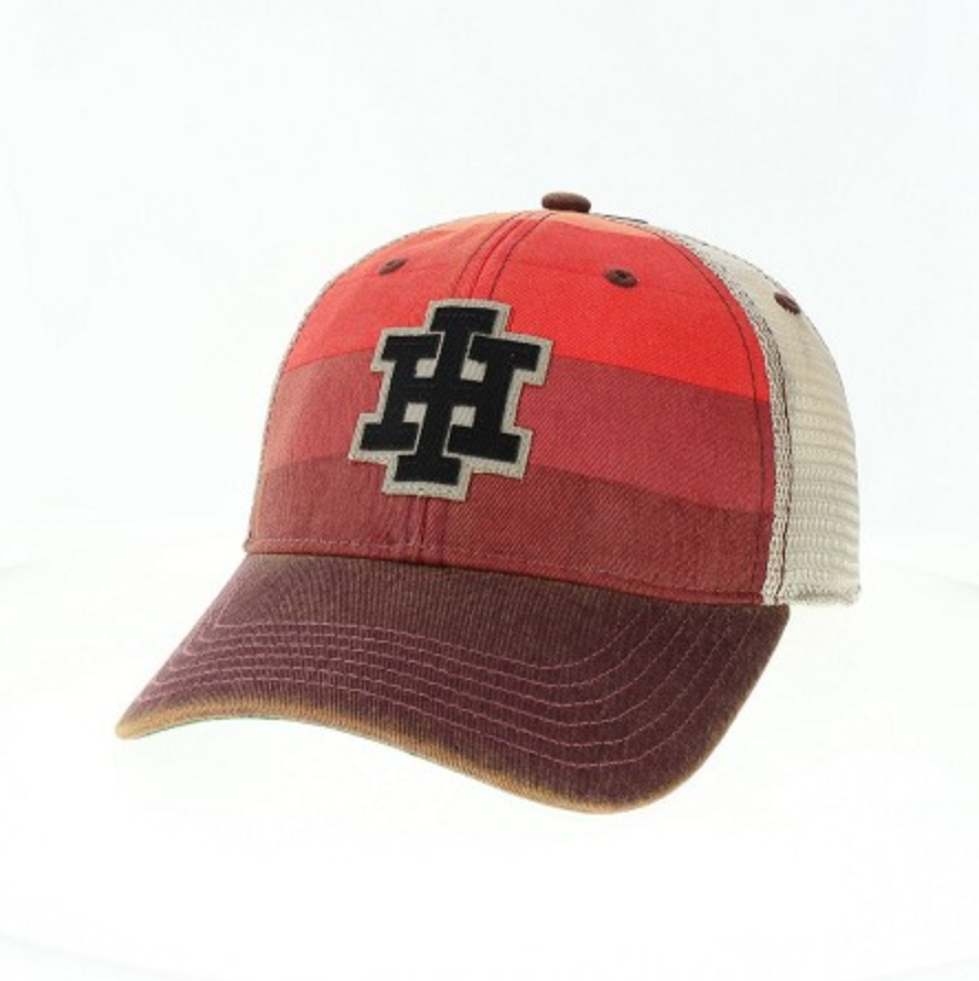 Old Favorite IH Red Striped Trucker Hat