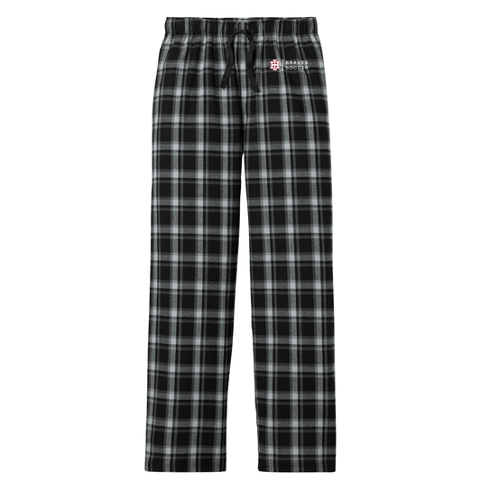 Adult District Black Plaid Flannel Pant - Soccer