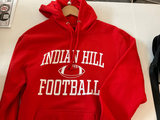 District Adult Football Hoodie - Red