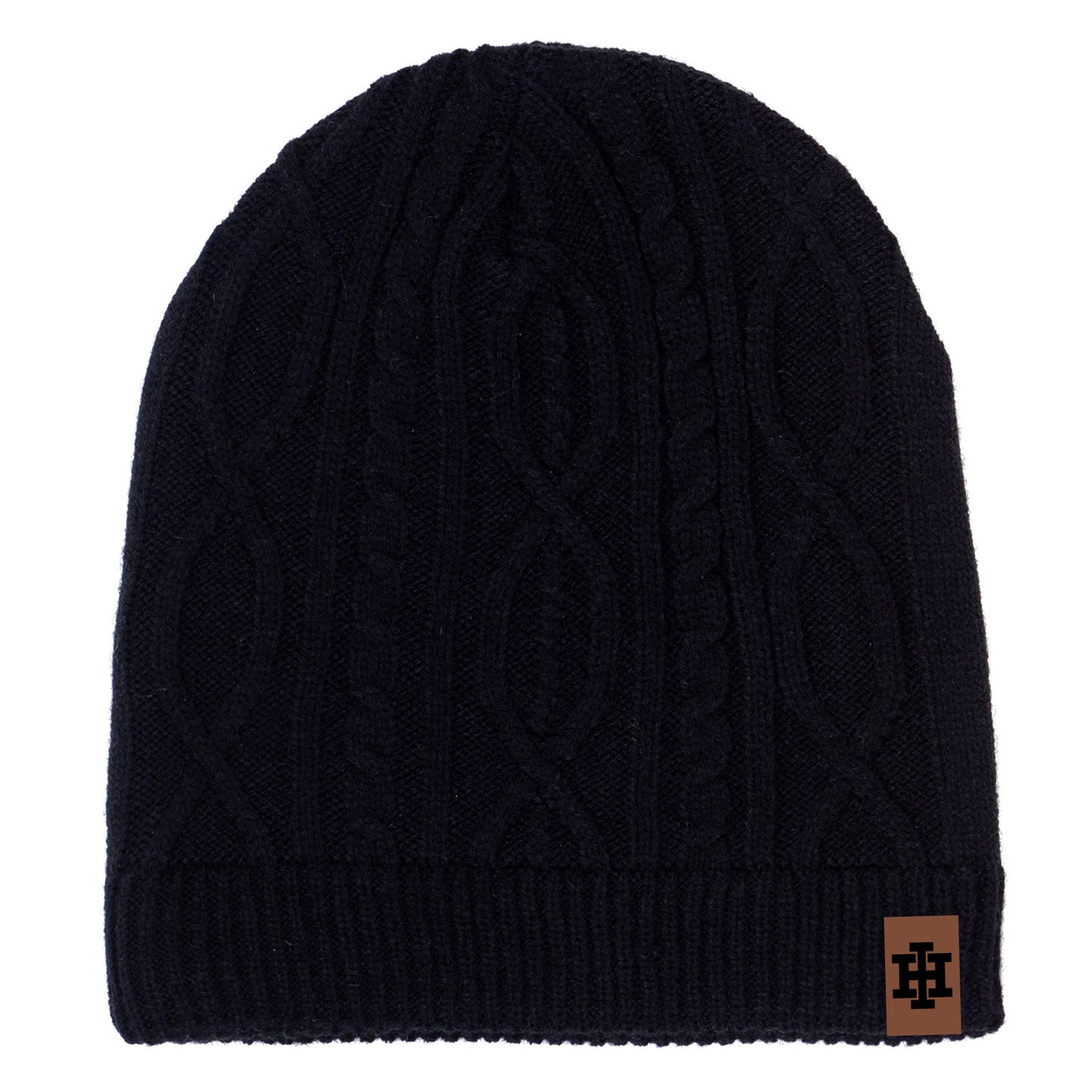 Ouray Cableknit Slouch Beanie - Black