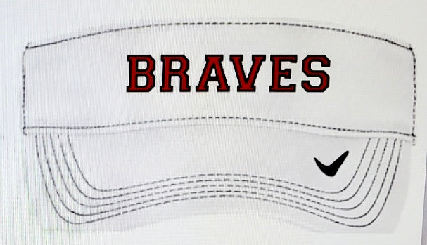 Hat - Nike Dri-FIT Visor BRAVES White